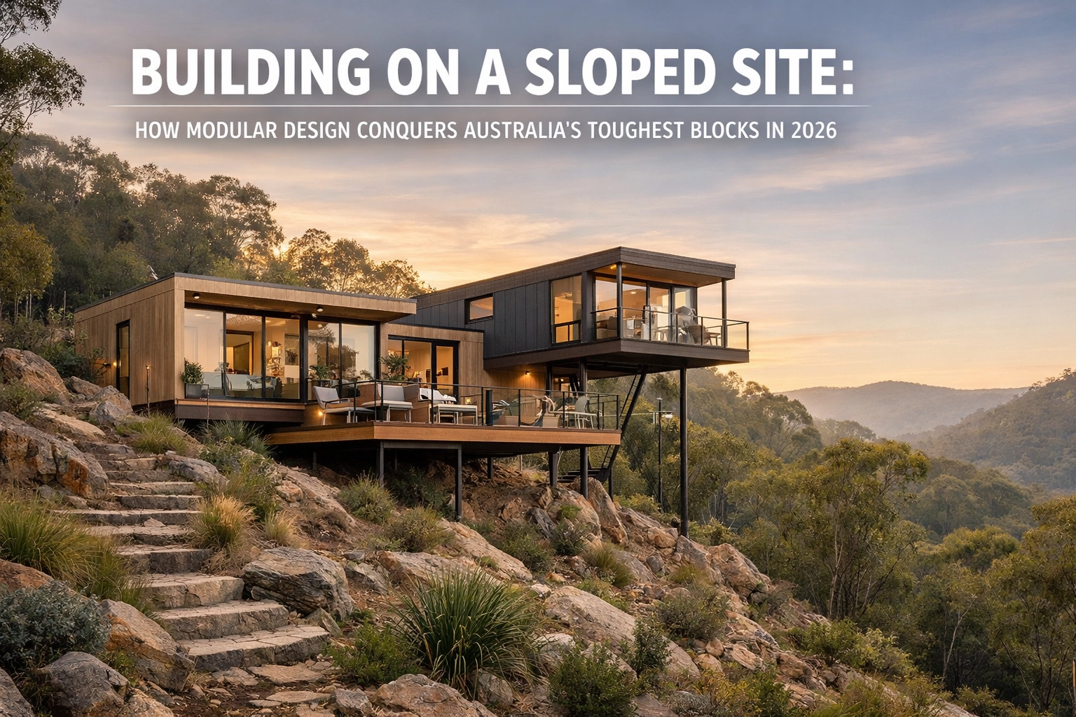 Building on a Sloped Site: How Modular Design Conquers Australia’s Toughest Blocks in 2026